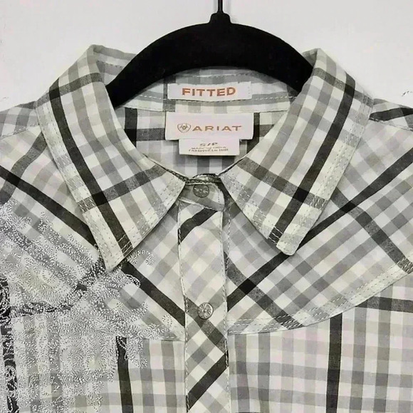 Ariat Womens Fitted Embellished Western Shirt Size S - Picture 4 of 10